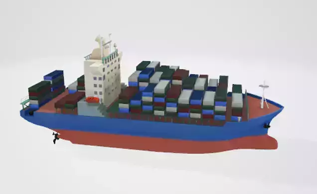 Ocean Freighter Free 3D model