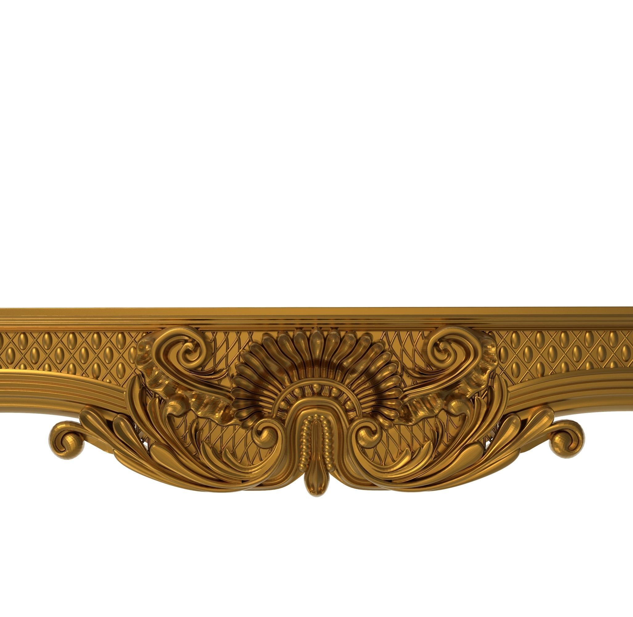 Carved Picture Frame  3D model_2