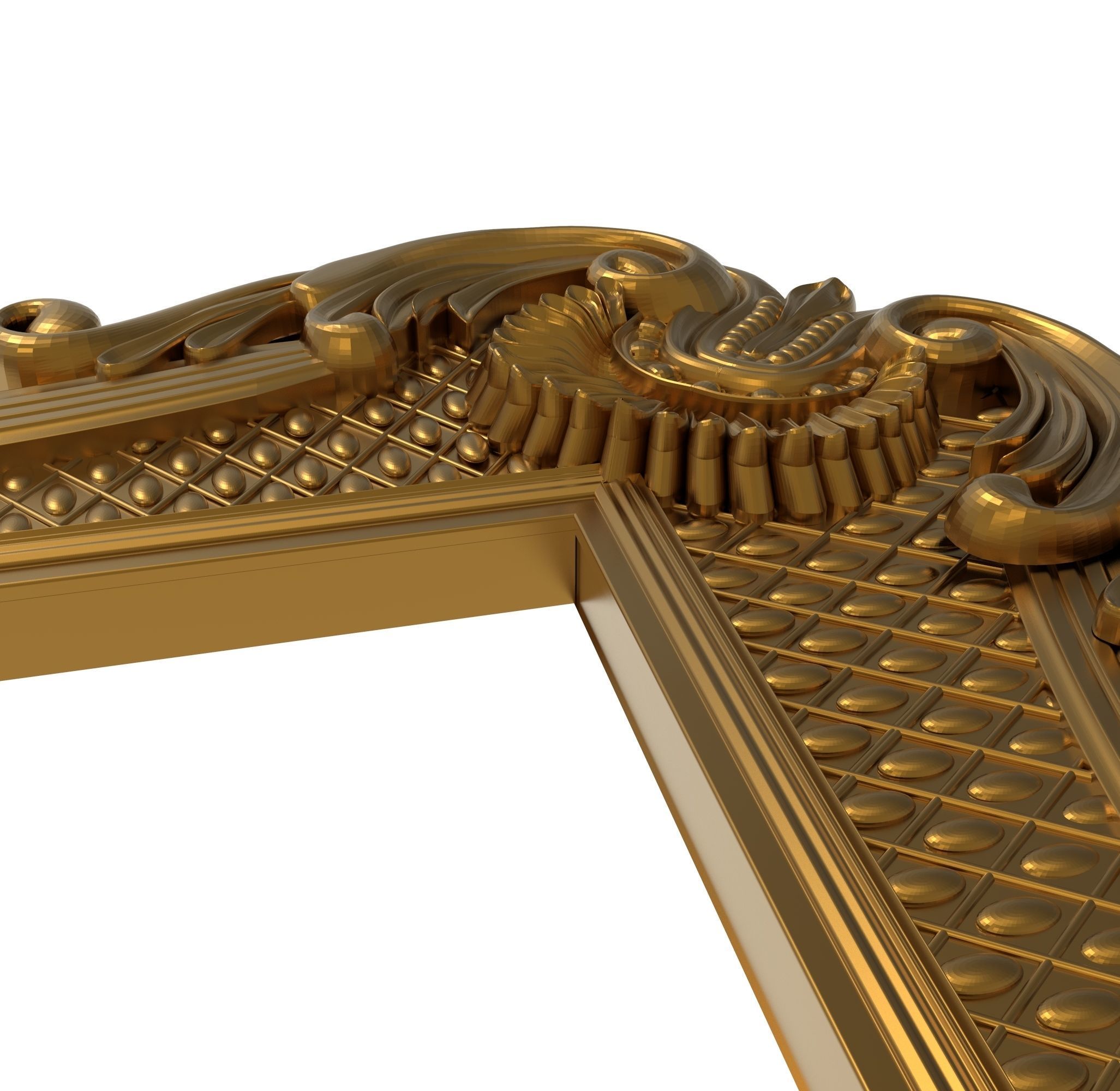 Carved Picture Frame  3D model_4