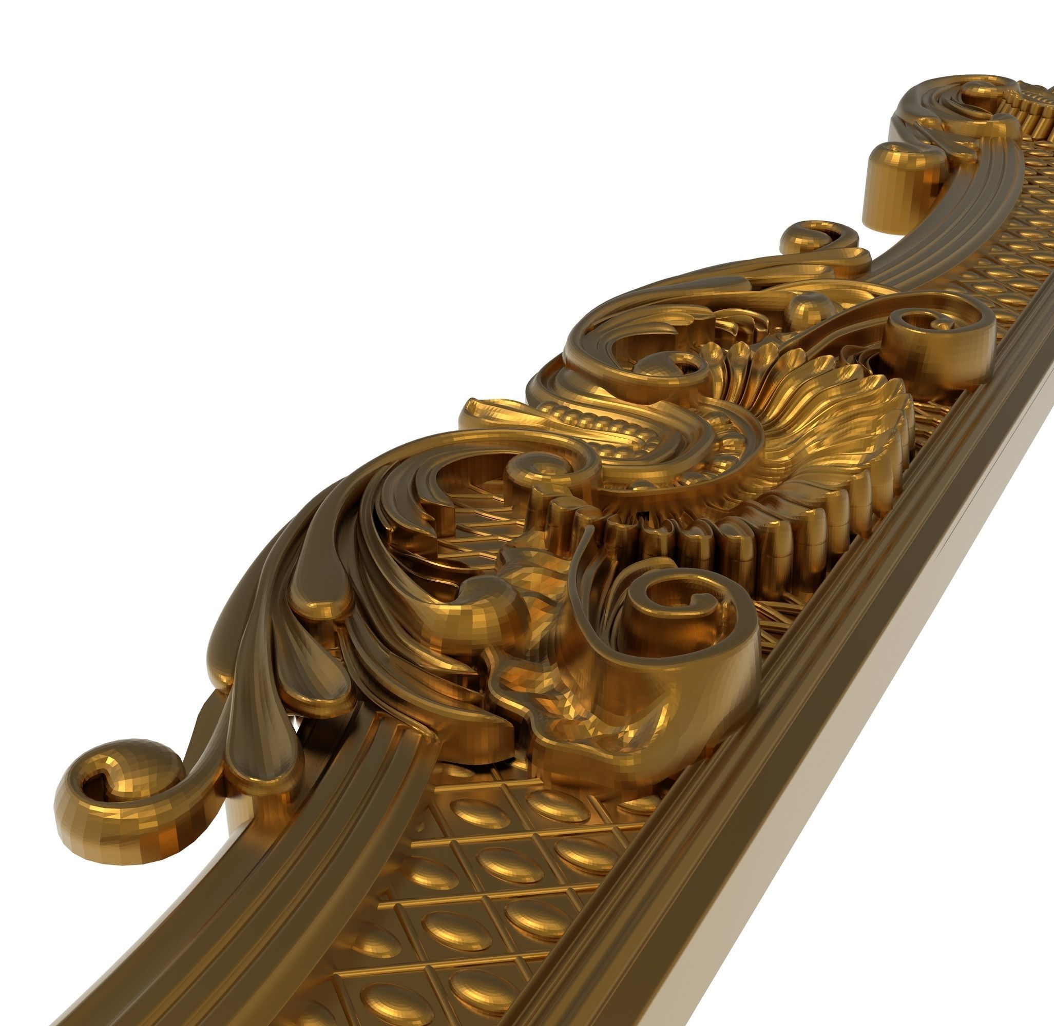 Carved Picture Frame  3D model_5