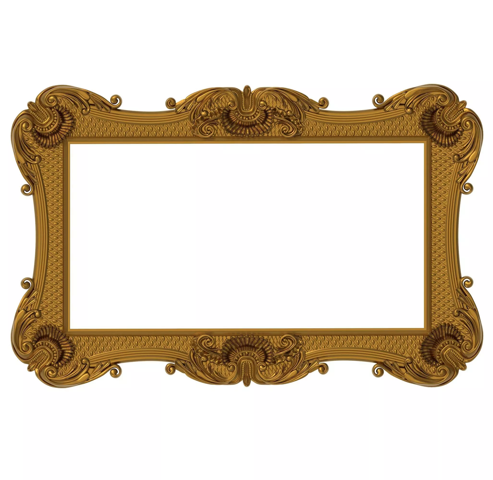 Carved Picture Frame  3D model_0