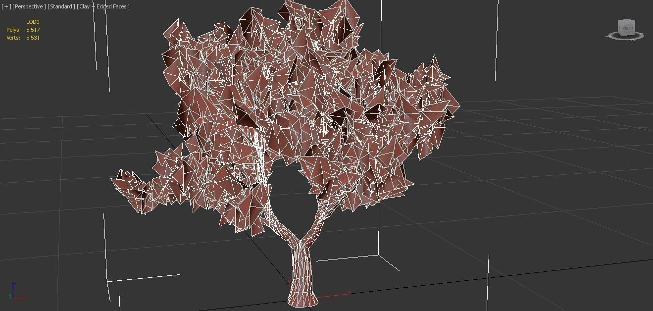 London Plane Tree LODs Low-poly 3D model_5