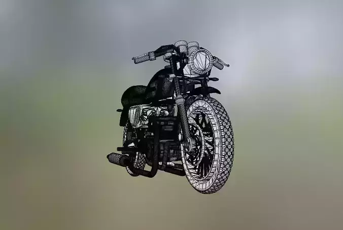 Cafe Racer 1 to 24 scale ready to print 3D print model