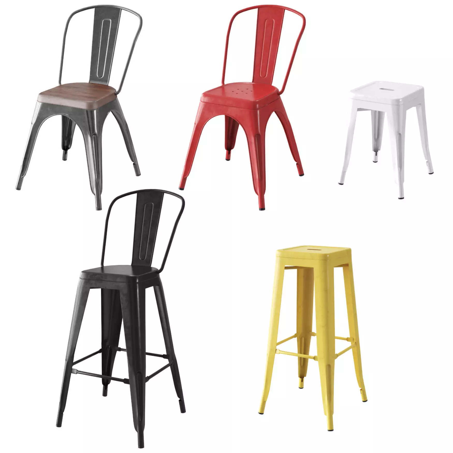 TOLIX Loft Chairpro 3D model_0