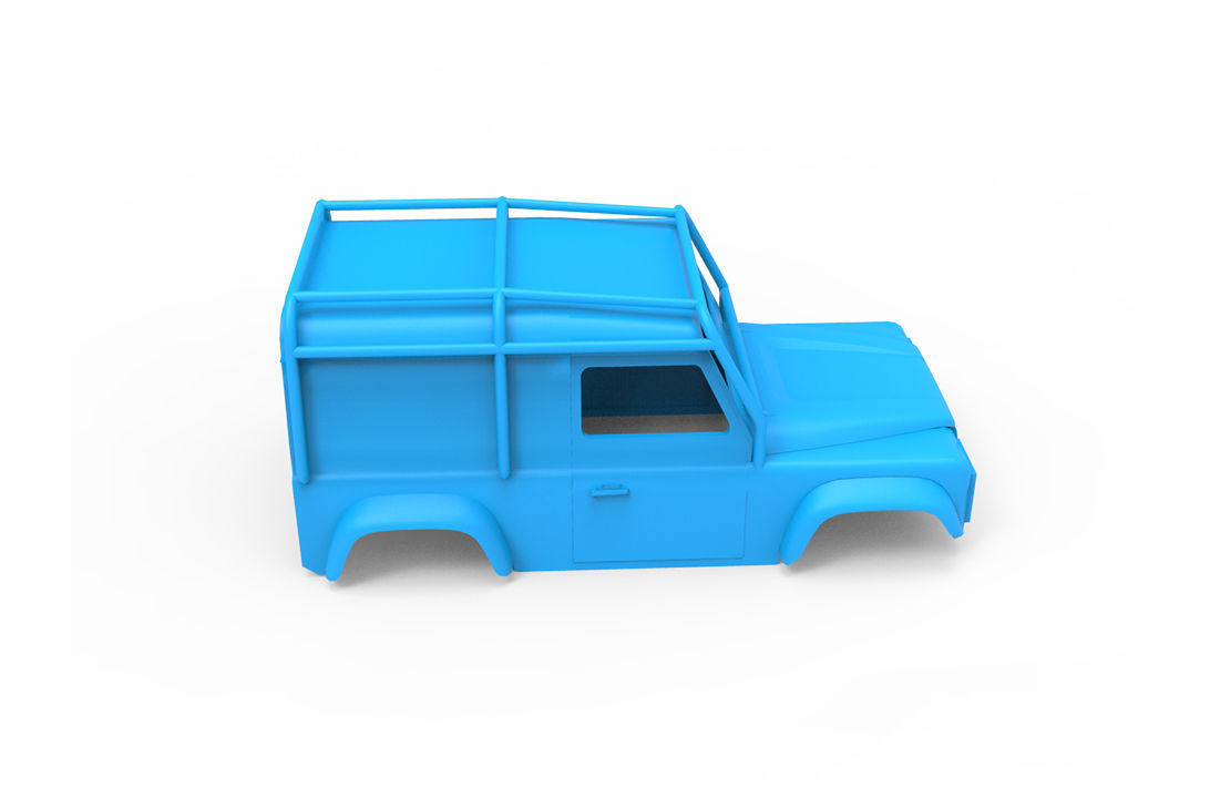 Land Rover Defender 90 LE 1997 3D print model_2