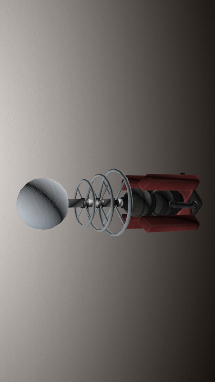 Tesla Coil Tower Low-poly 3D model_2