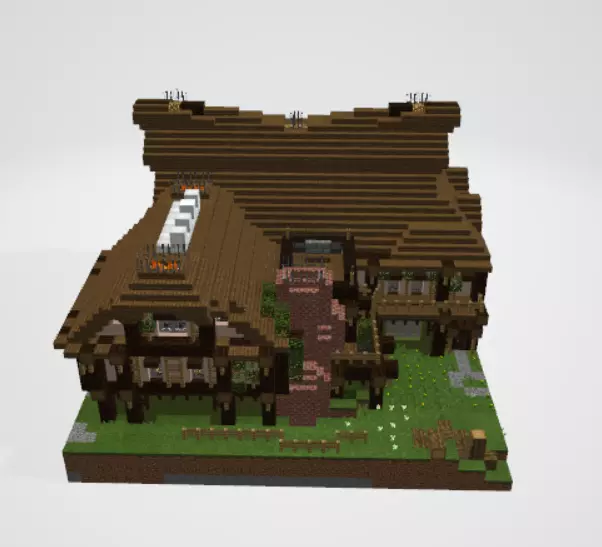 Rustic Manor 3D model
