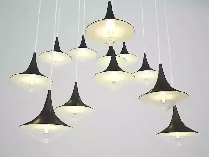 TOM DIXON FLOOD CHROME PENDANT LIGHTS