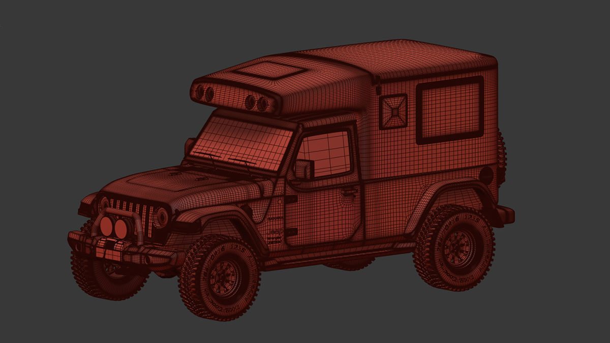 Jeep Wrangler Unlimited Camper 3D model_6