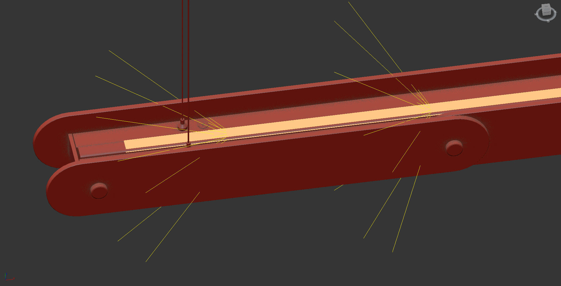 DIY Glass Pendant Light - Polyommatus Bellargus 3D model_4