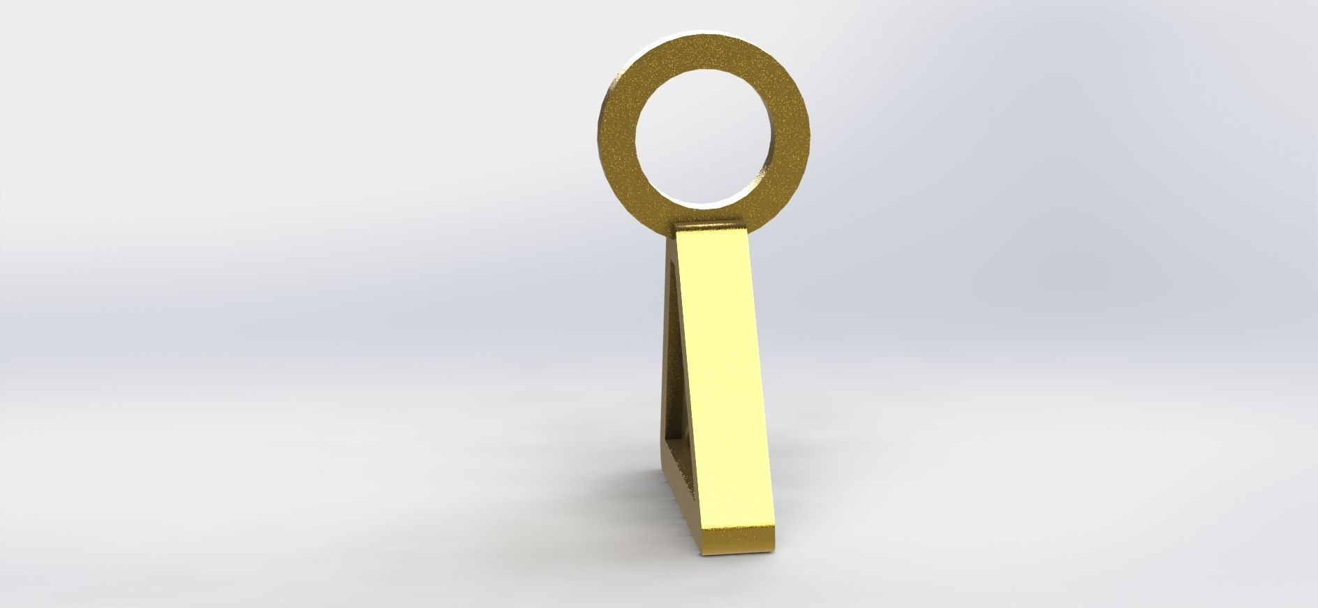 Triangle Pendant  3D print model_2