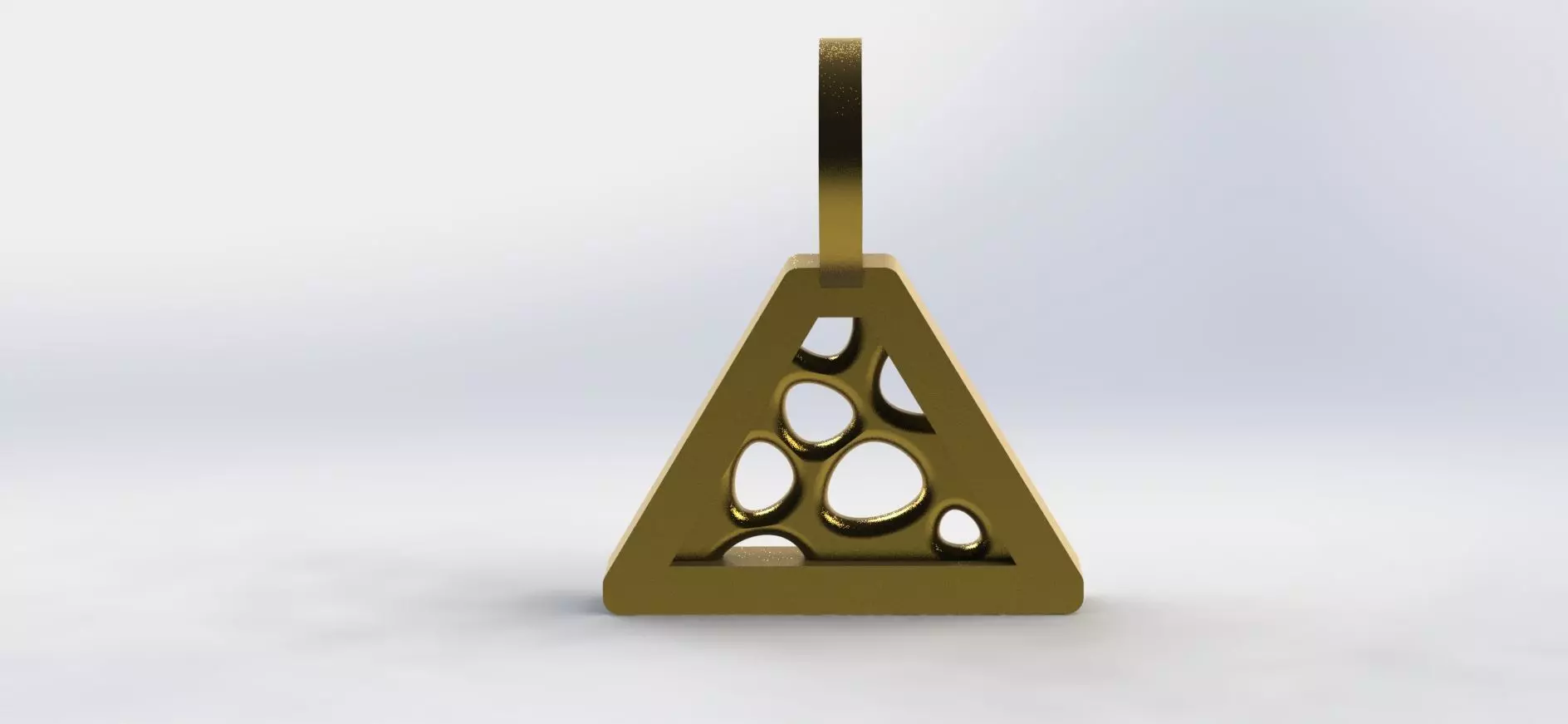 Triangle Pendant  3D print model_0