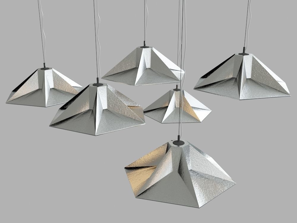TOM DIXON GEM WIDE PENDANT LIGHTS 3D model_3