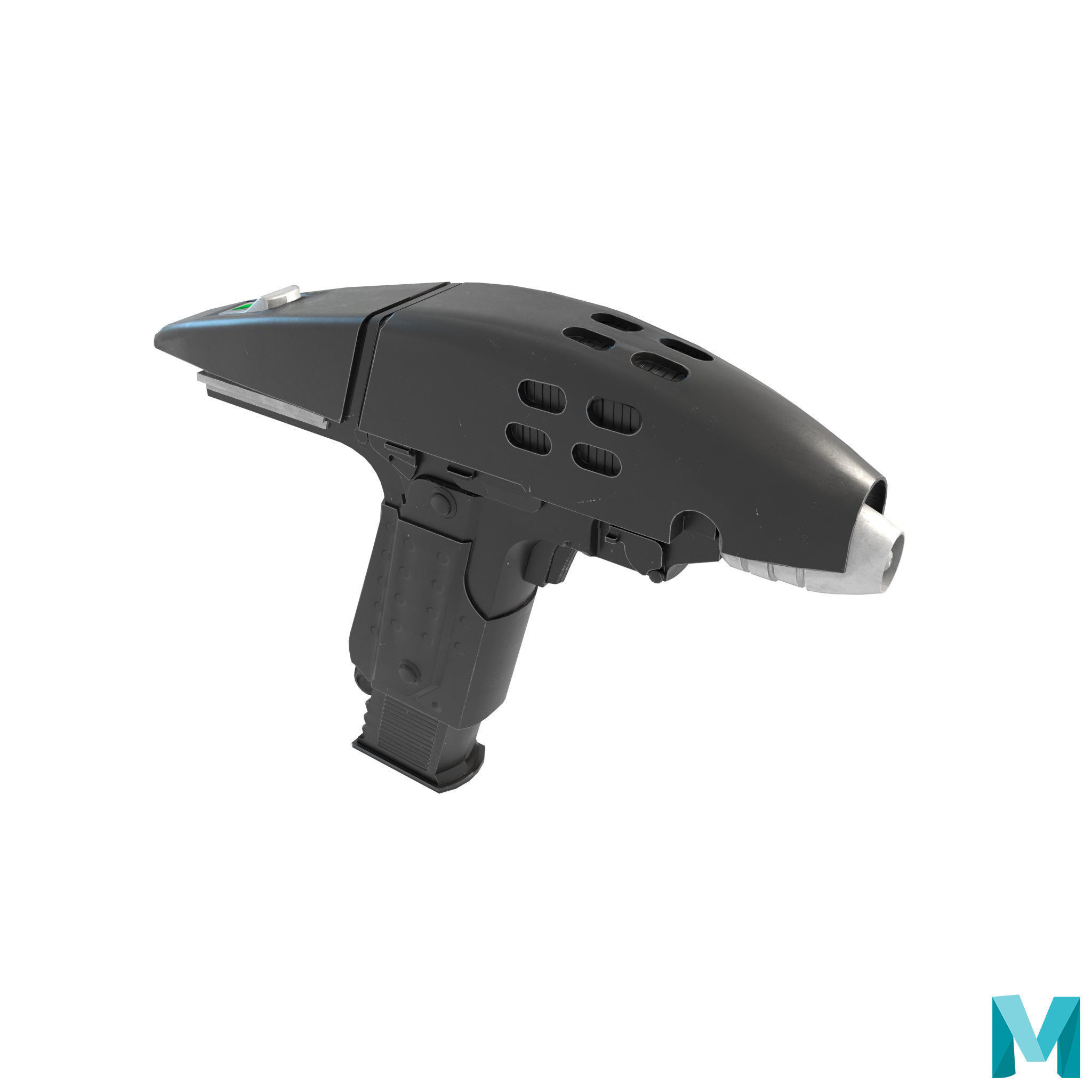 Phaser Gun Type 2 2287 Low-poly 3D model_19