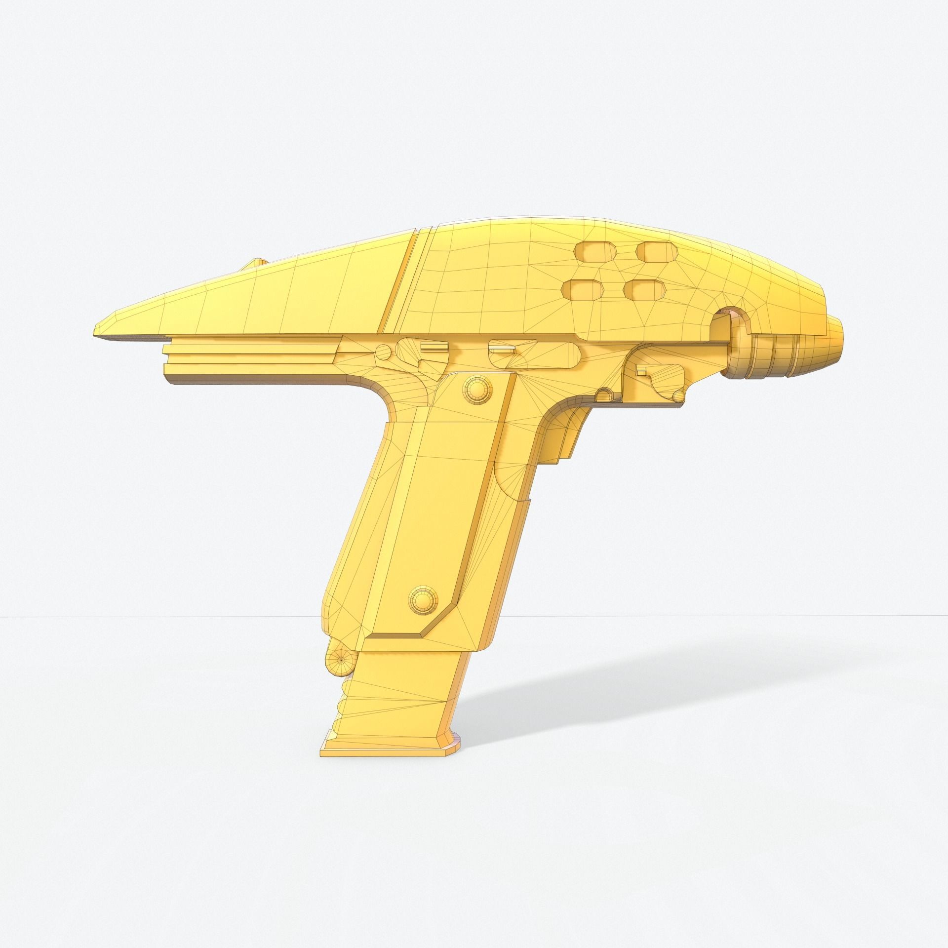 Phaser Gun Type 2 2287 Low-poly 3D model_14