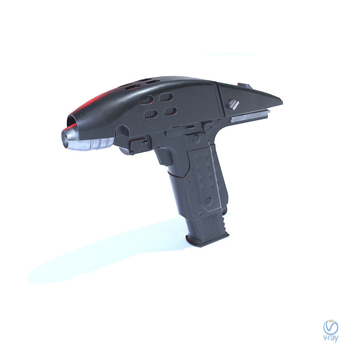 Phaser Gun Type 2 2287 Low-poly 3D model_15