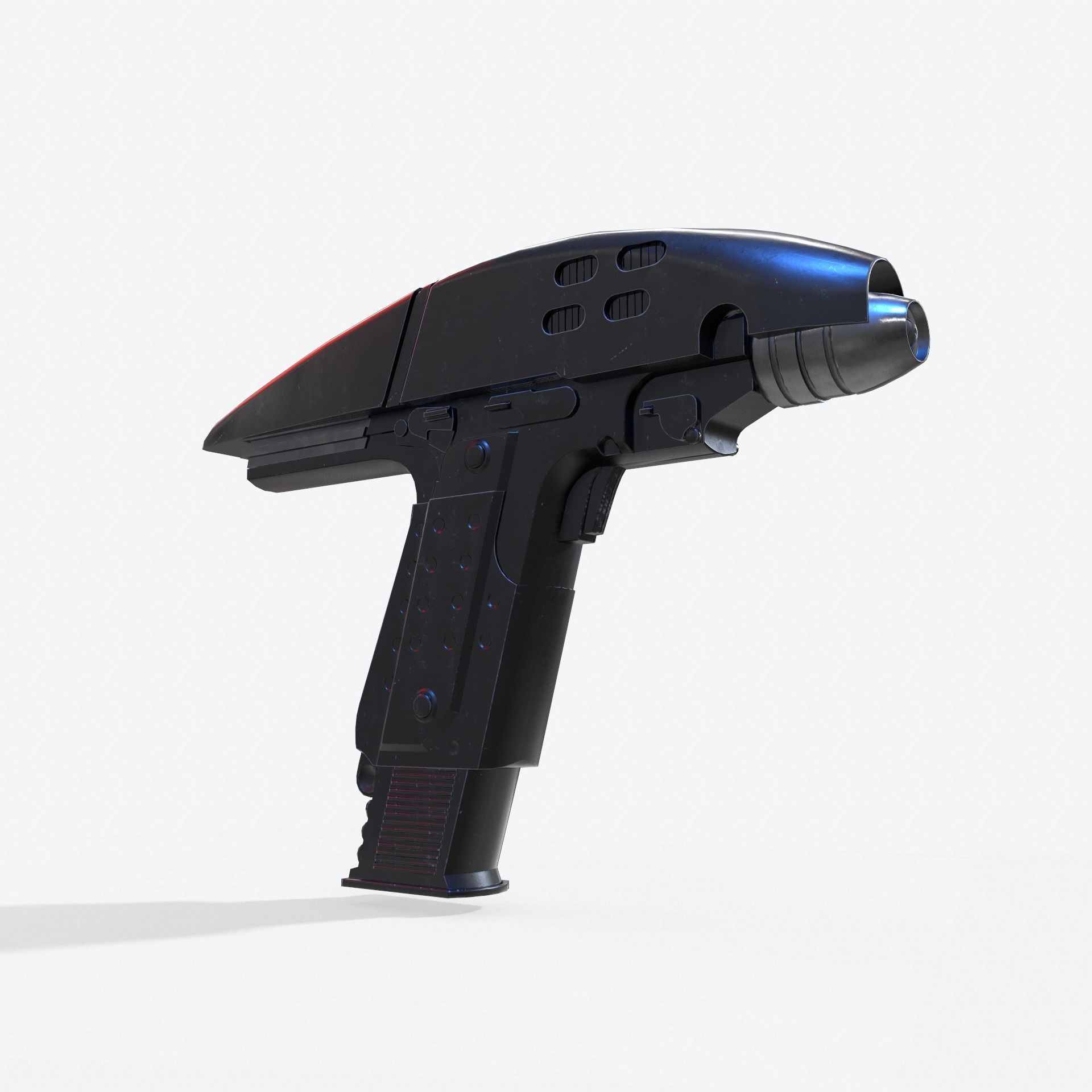 Phaser Gun Type 2 2287 Low-poly 3D model_5