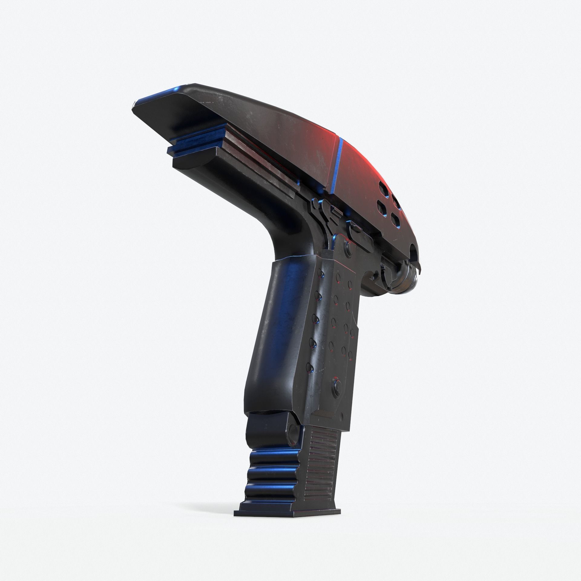Phaser Gun Type 2 2287 Low-poly 3D model_6