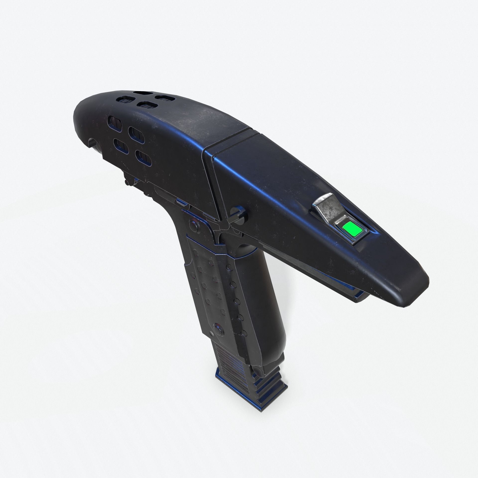 Phaser Gun Type 2 2287 Low-poly 3D model_3