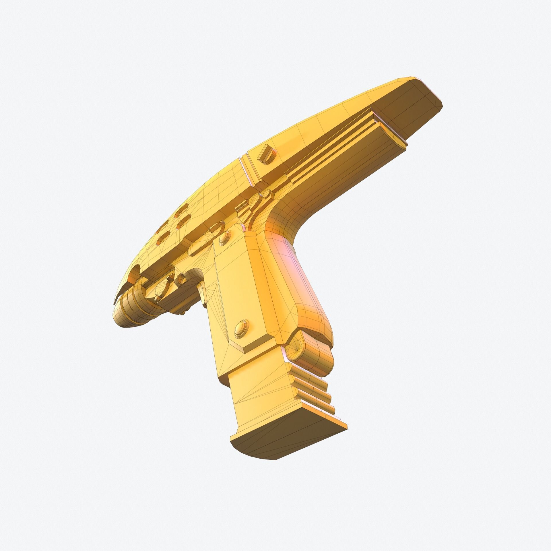 Phaser Gun Type 2 2287 Low-poly 3D model_13