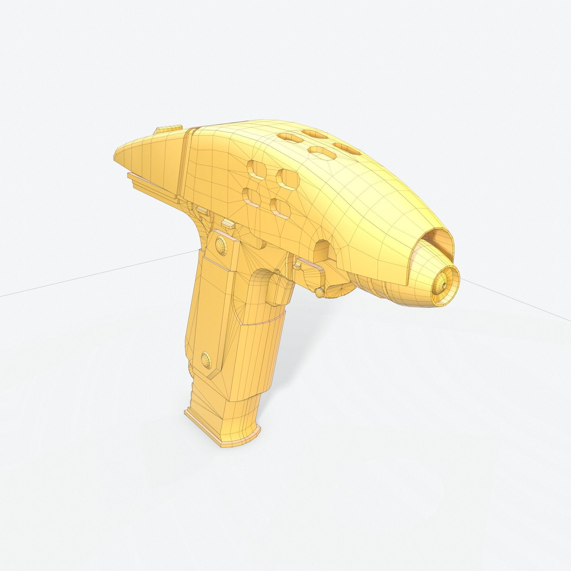 Phaser Gun Type 2 2287 Low-poly 3D model_11