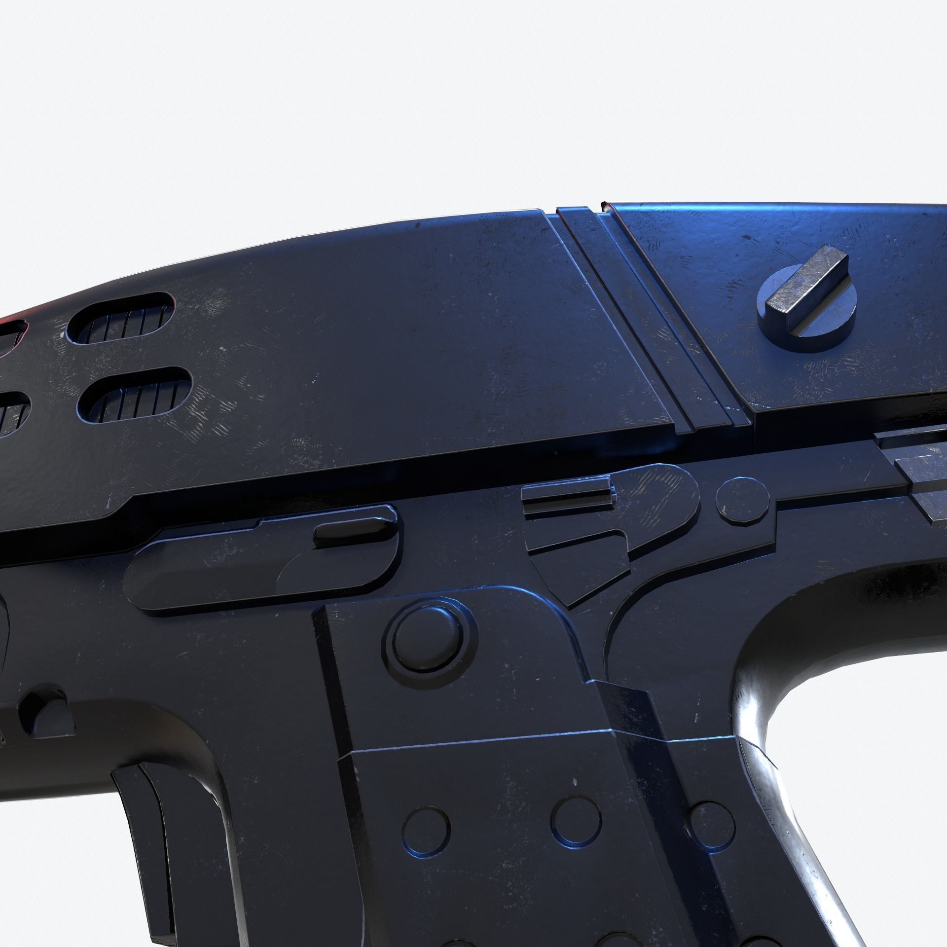 Phaser Gun Type 2 2287 Low-poly 3D model_9