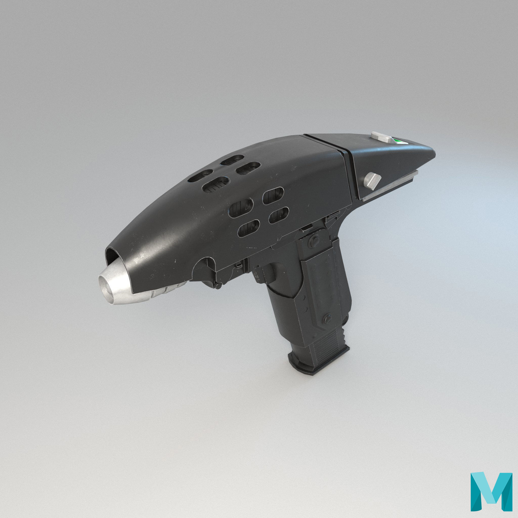Phaser Gun Type 2 2287 Low-poly 3D model_18