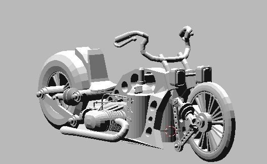 Custom bike gas scale 1 to 24 ready to print 3D print model_5