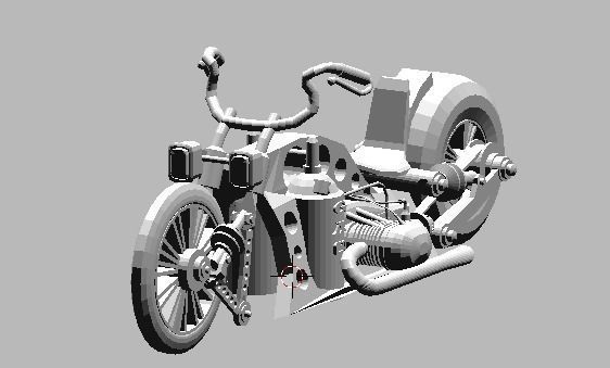 Custom bike gas scale 1 to 24 ready to print 3D print model_4
