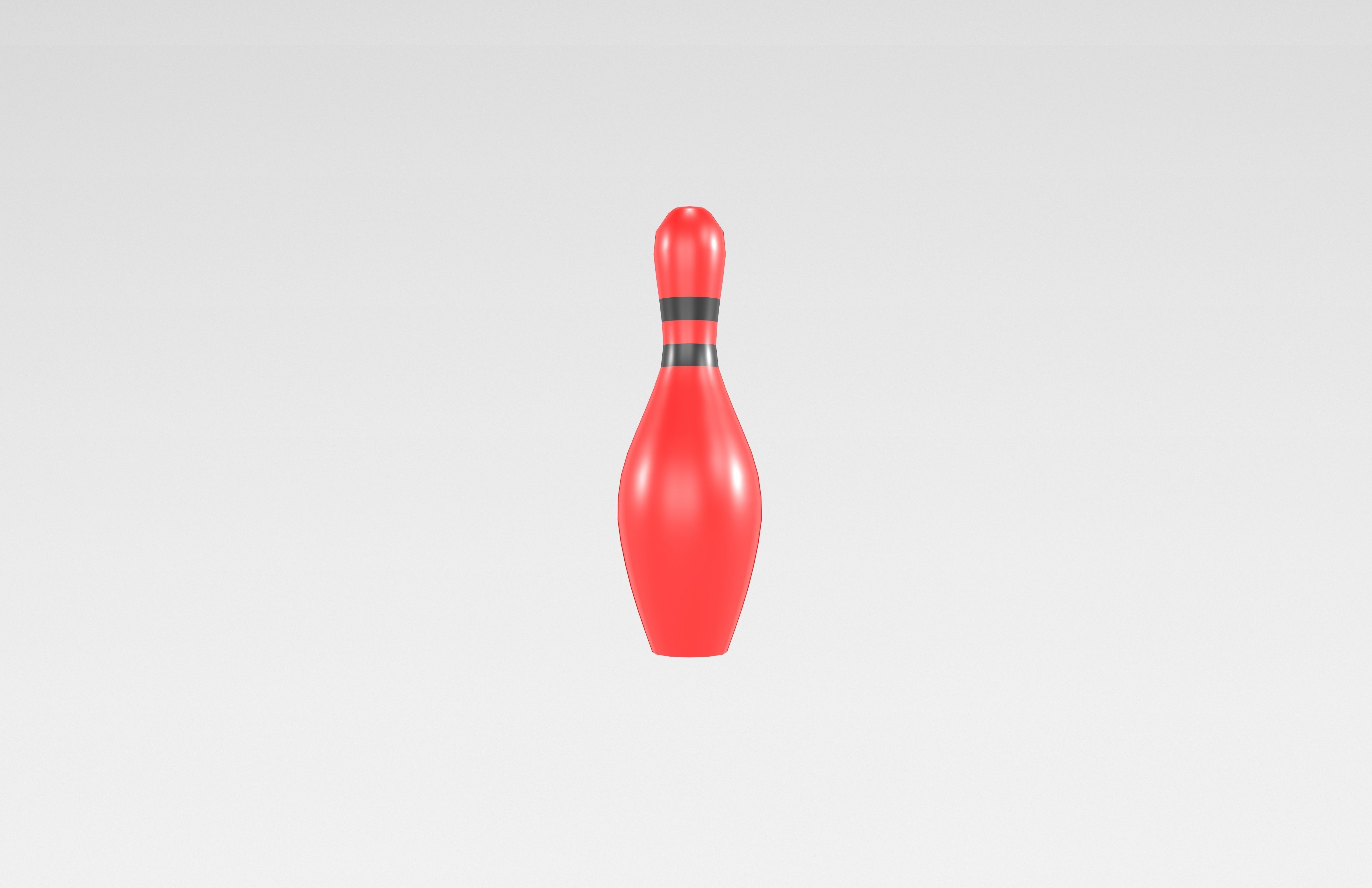 Bowling Pin v1 002 Low-poly 3D model_2