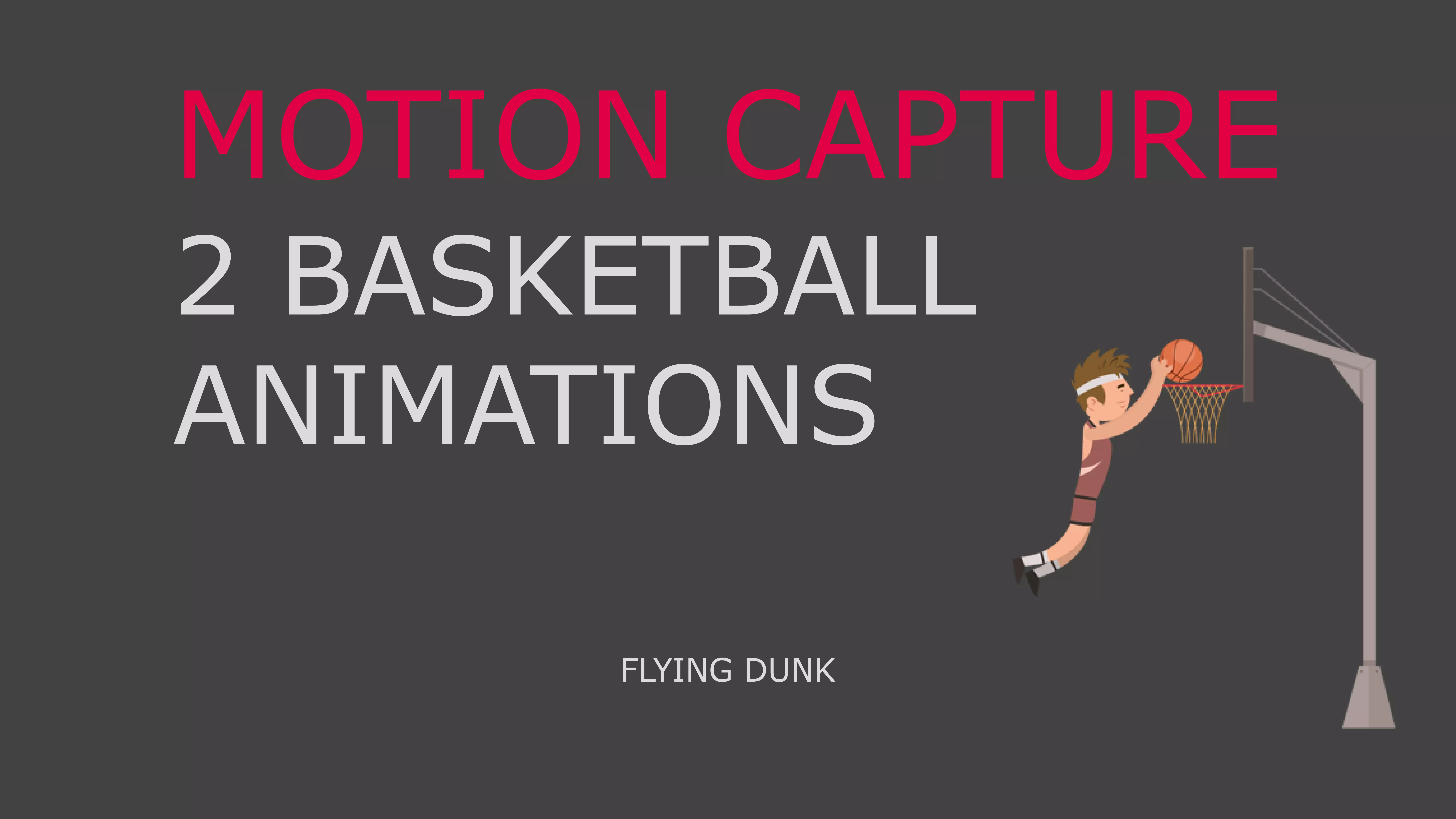 Basketball motion capture 3D mode flying dunk 3D model_0