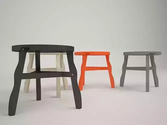 TOM DIXON OFFCUT SIDE TABLE 3D model