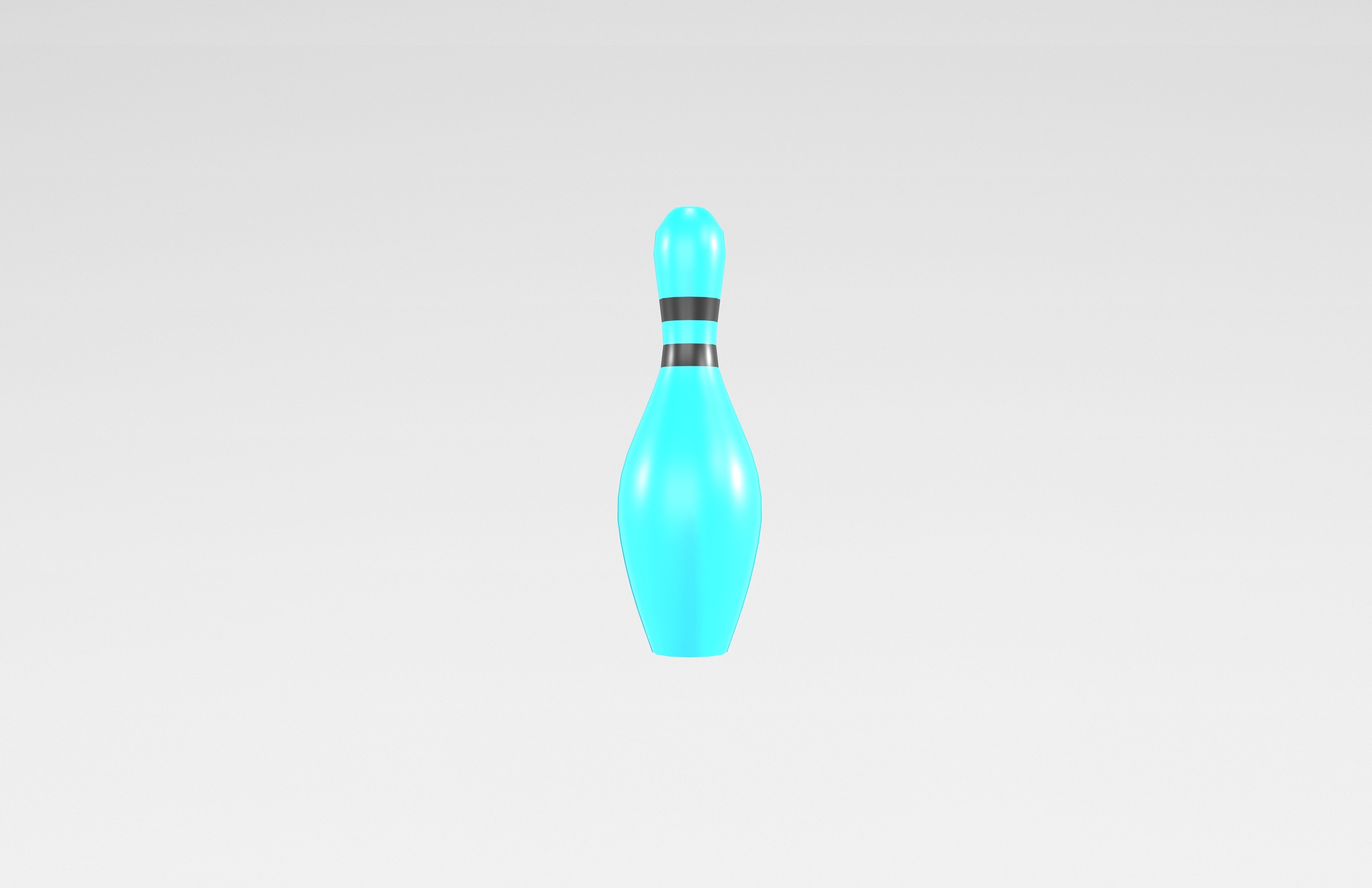Bowling Pin v1 003 Low-poly 3D model_2