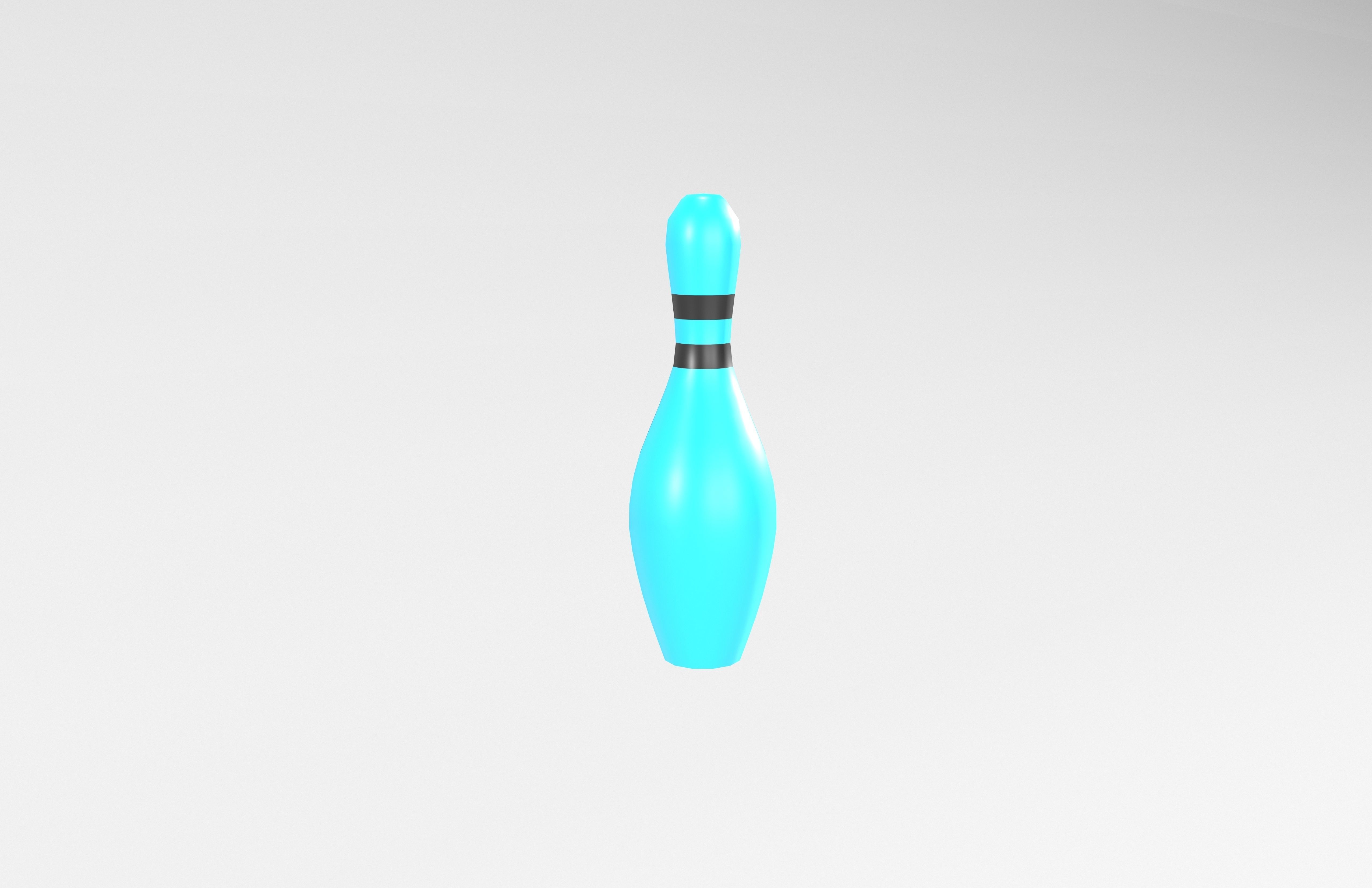 Bowling Pin v1 003 Low-poly 3D model_4