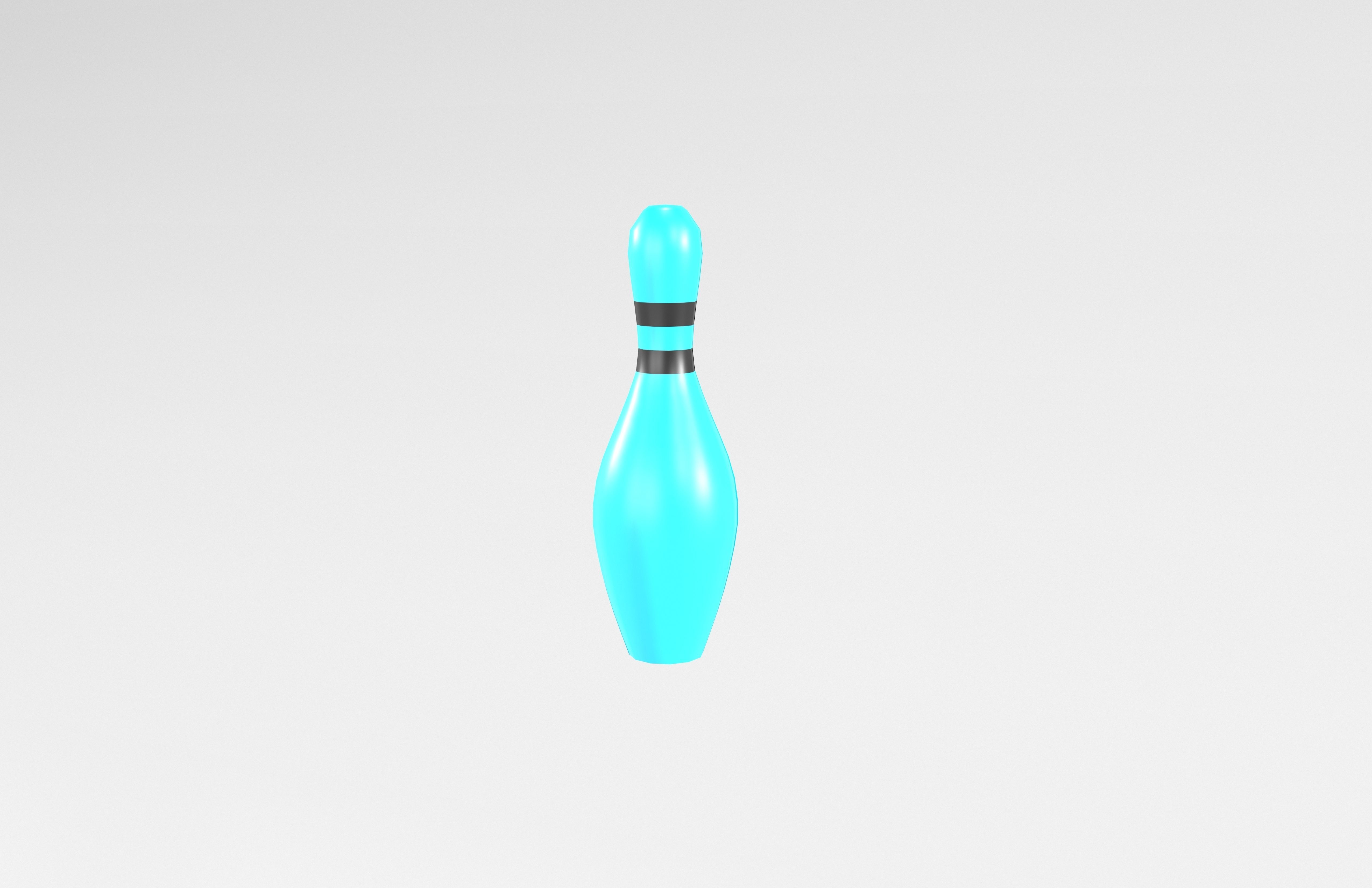 Bowling Pin v1 003 Low-poly 3D model_3