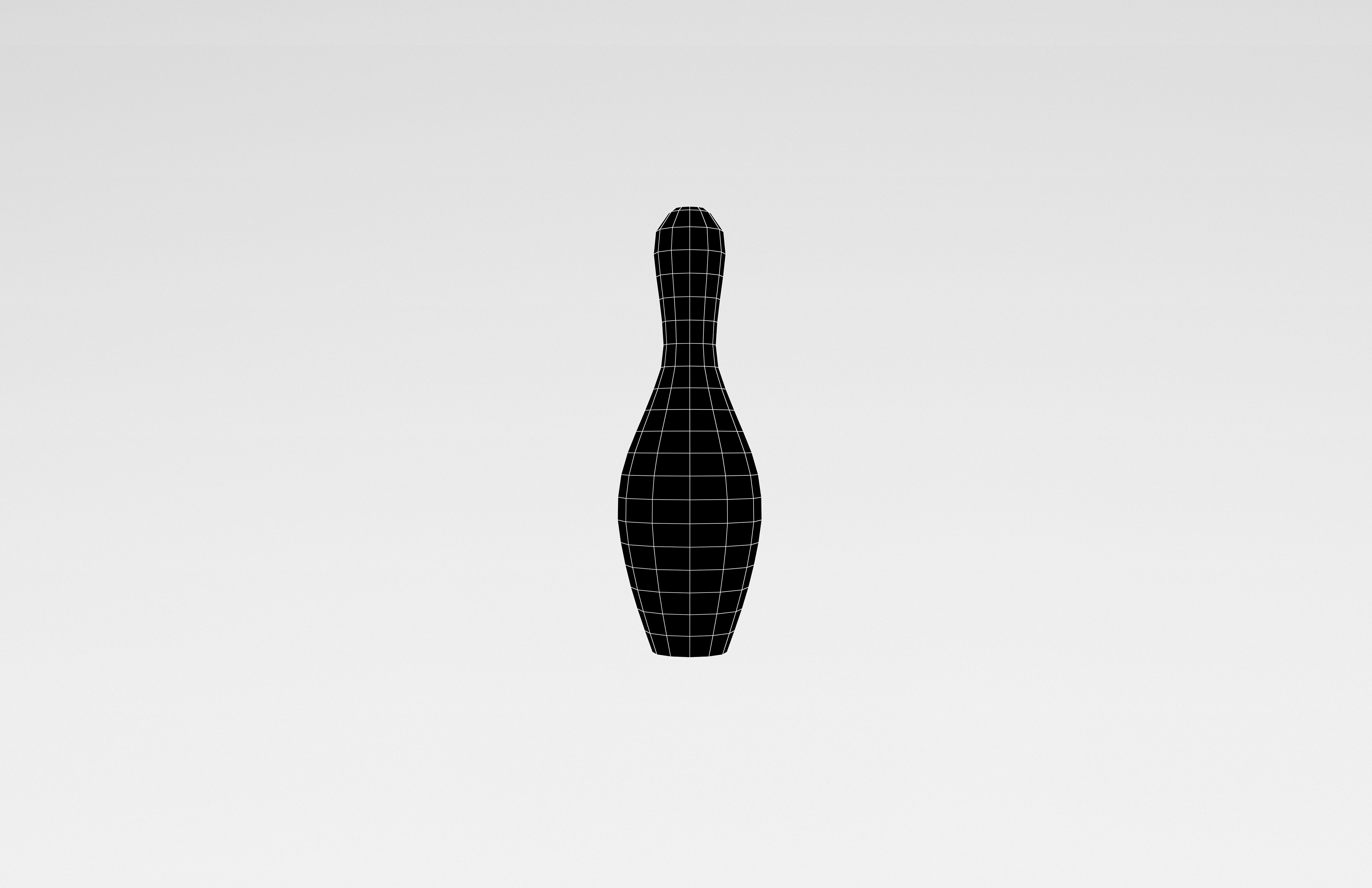 Bowling Pin v1 003 Low-poly 3D model_6