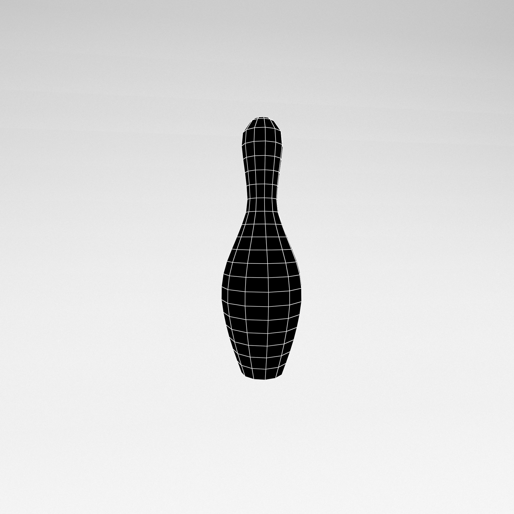 Bowling Pin v1 003 Low-poly 3D model_5