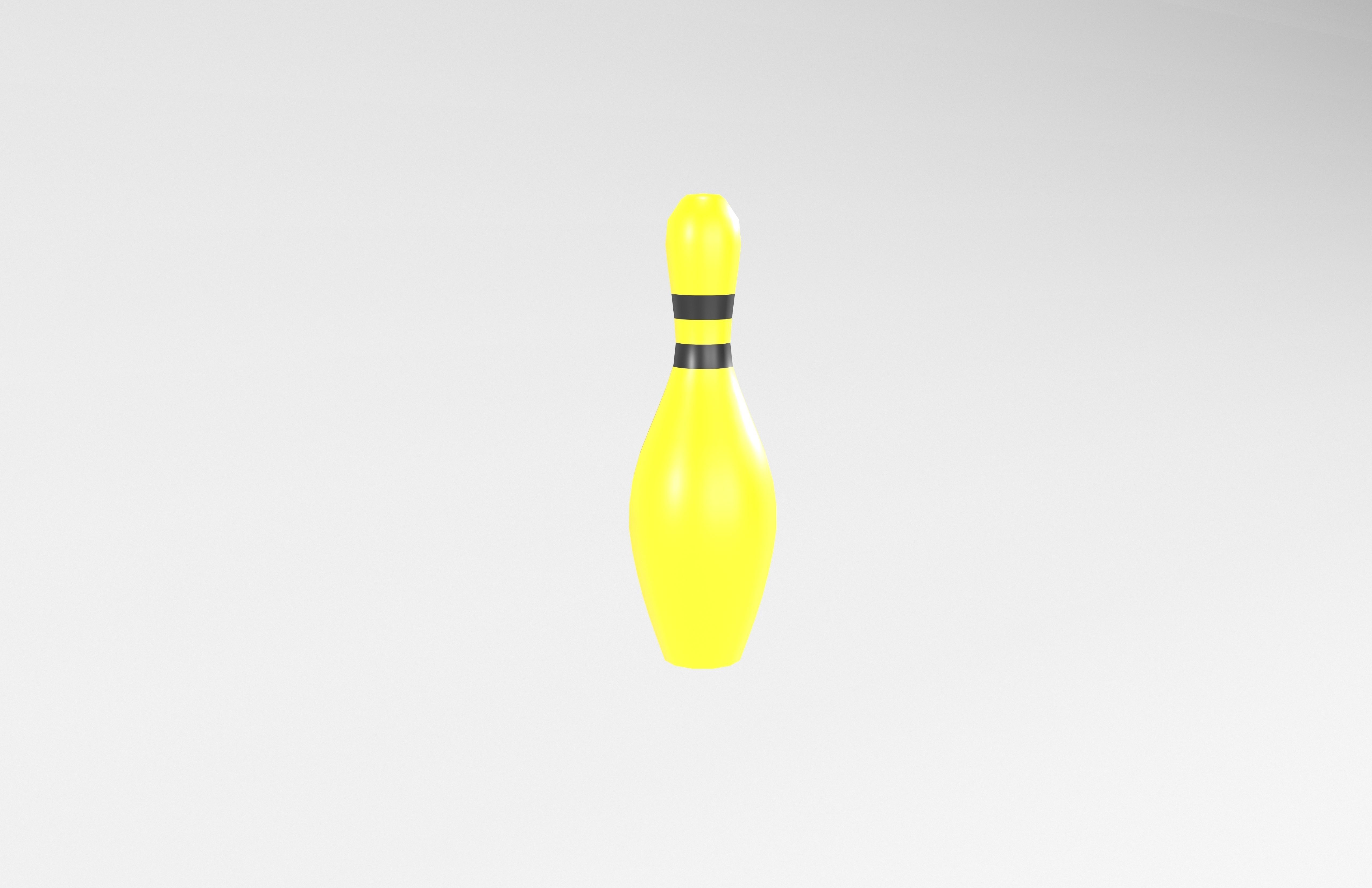 Bowling Pin v1 004 Low-poly 3D model_4
