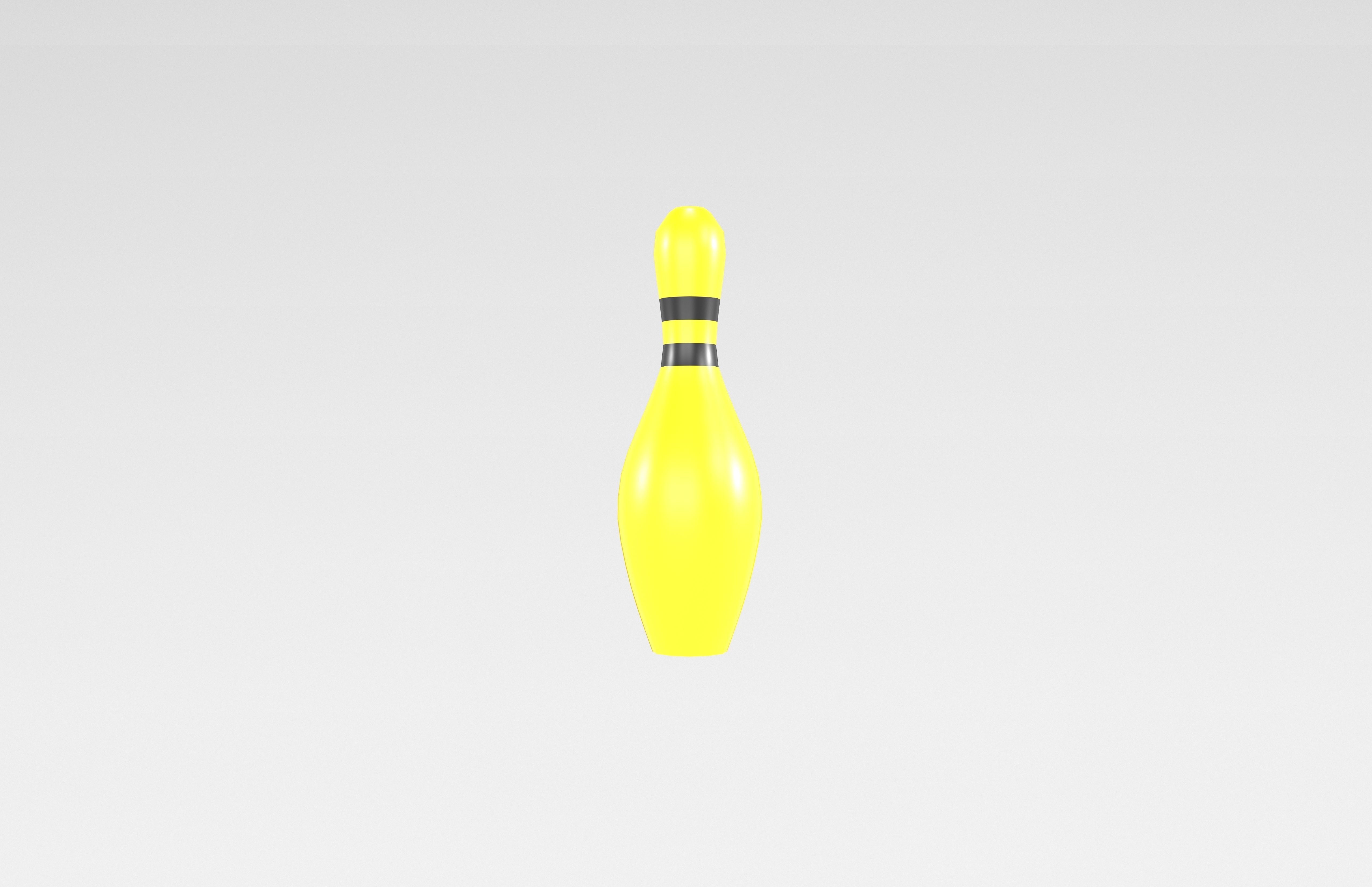 Bowling Pin v1 004 Low-poly 3D model_3