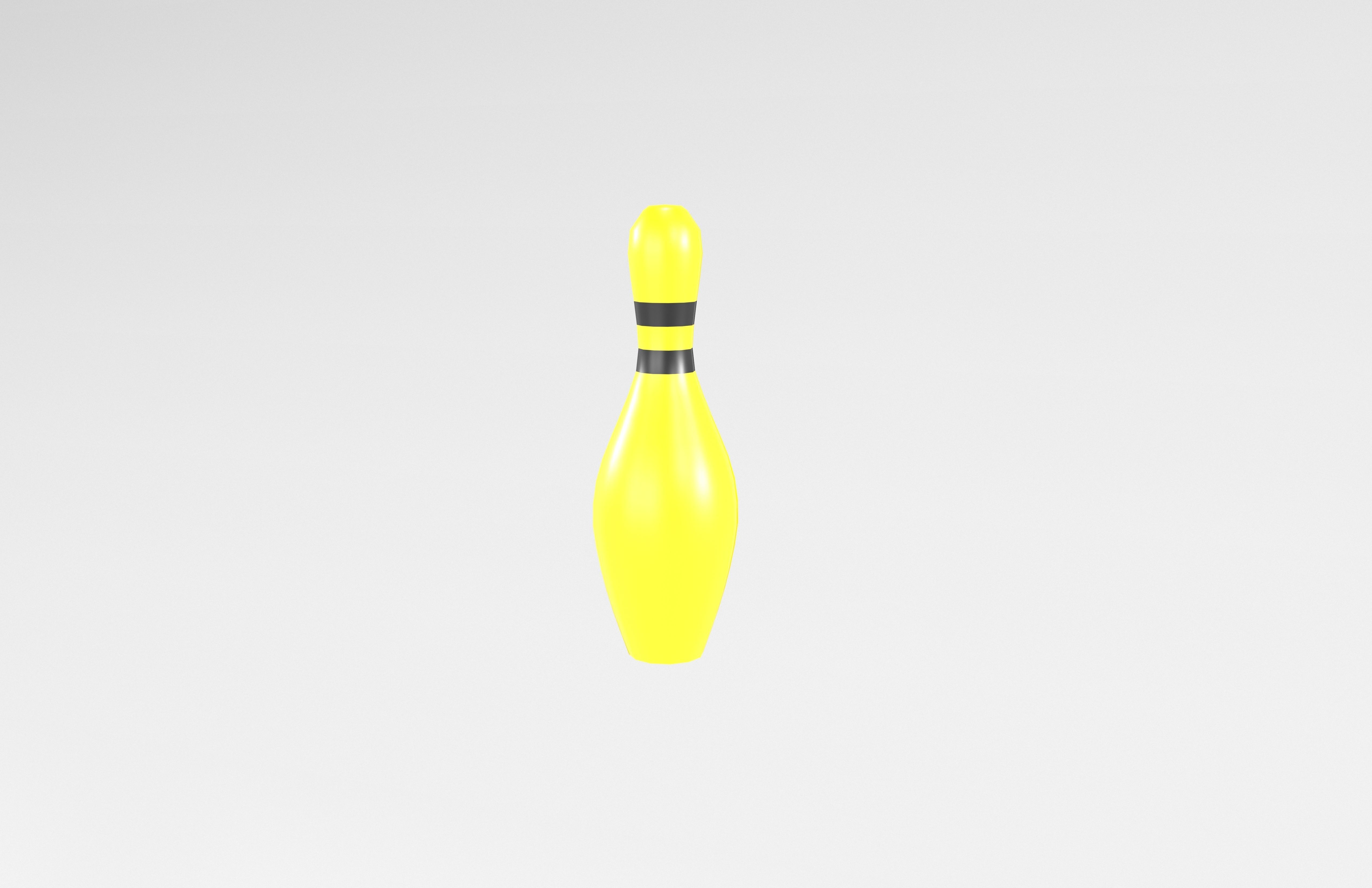 Bowling Pin v1 004 Low-poly 3D model_2