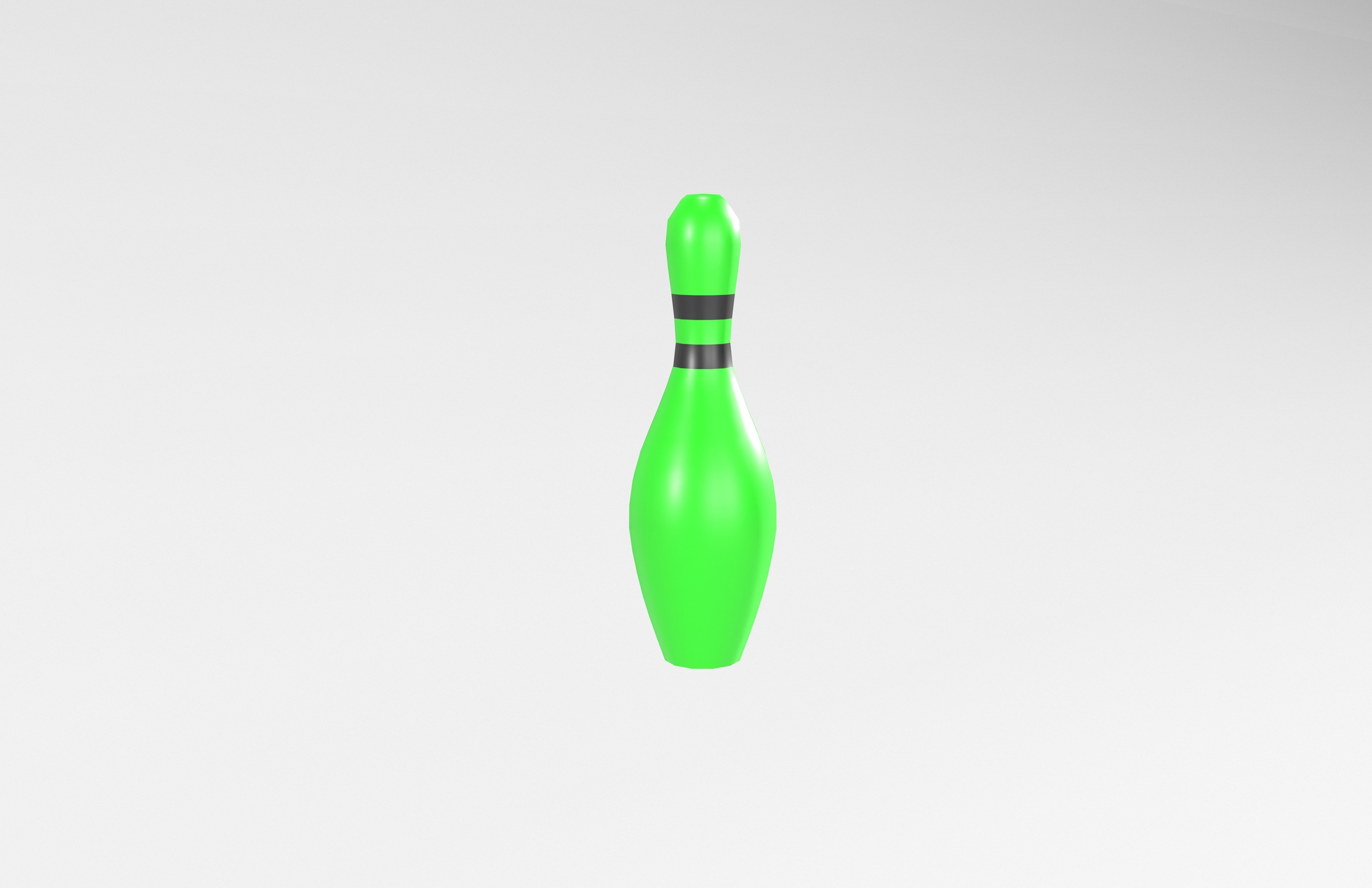 Bowling Pin v1 005 Low-poly 3D model_4