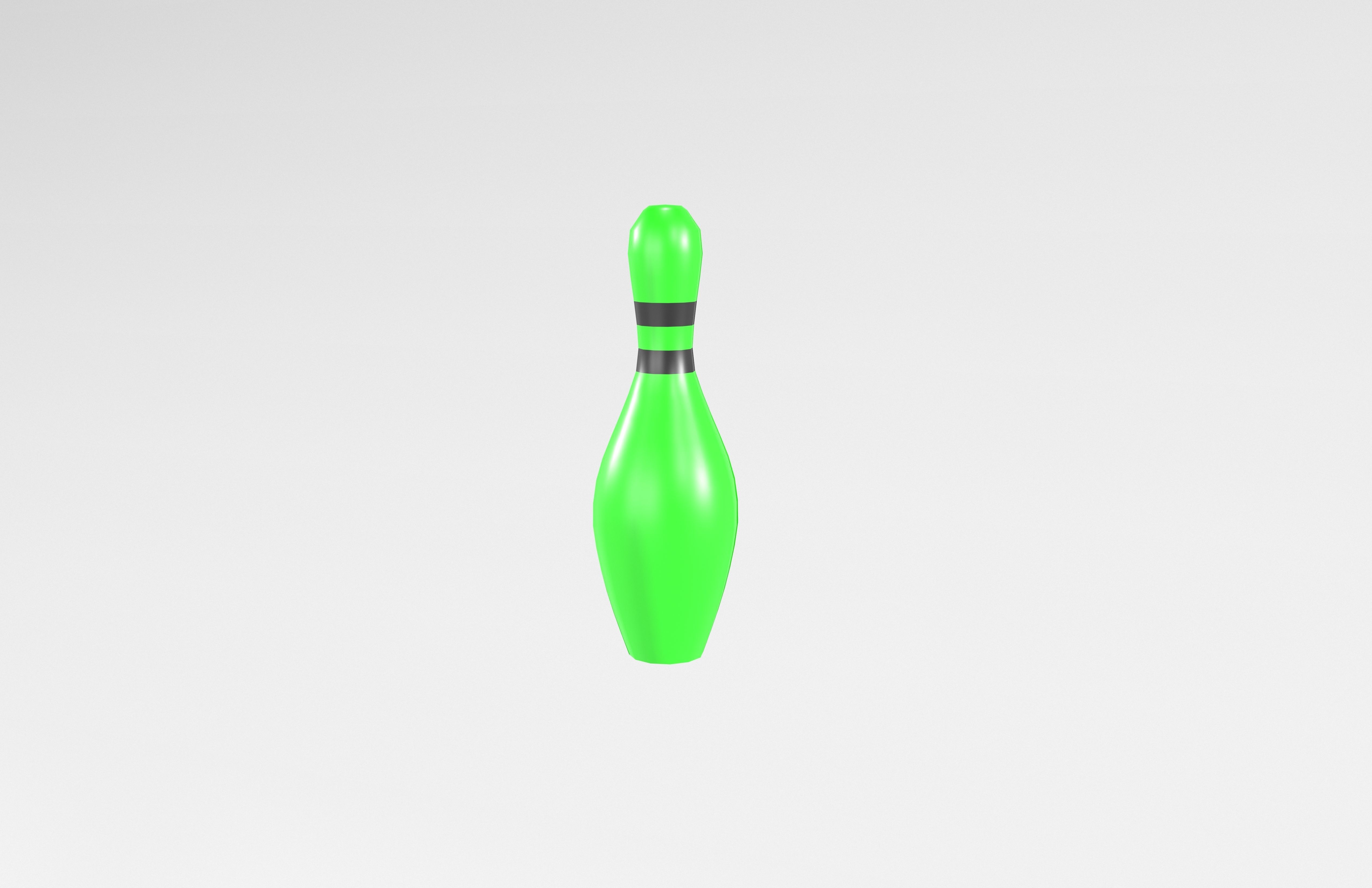 Bowling Pin v1 005 Low-poly 3D model_3
