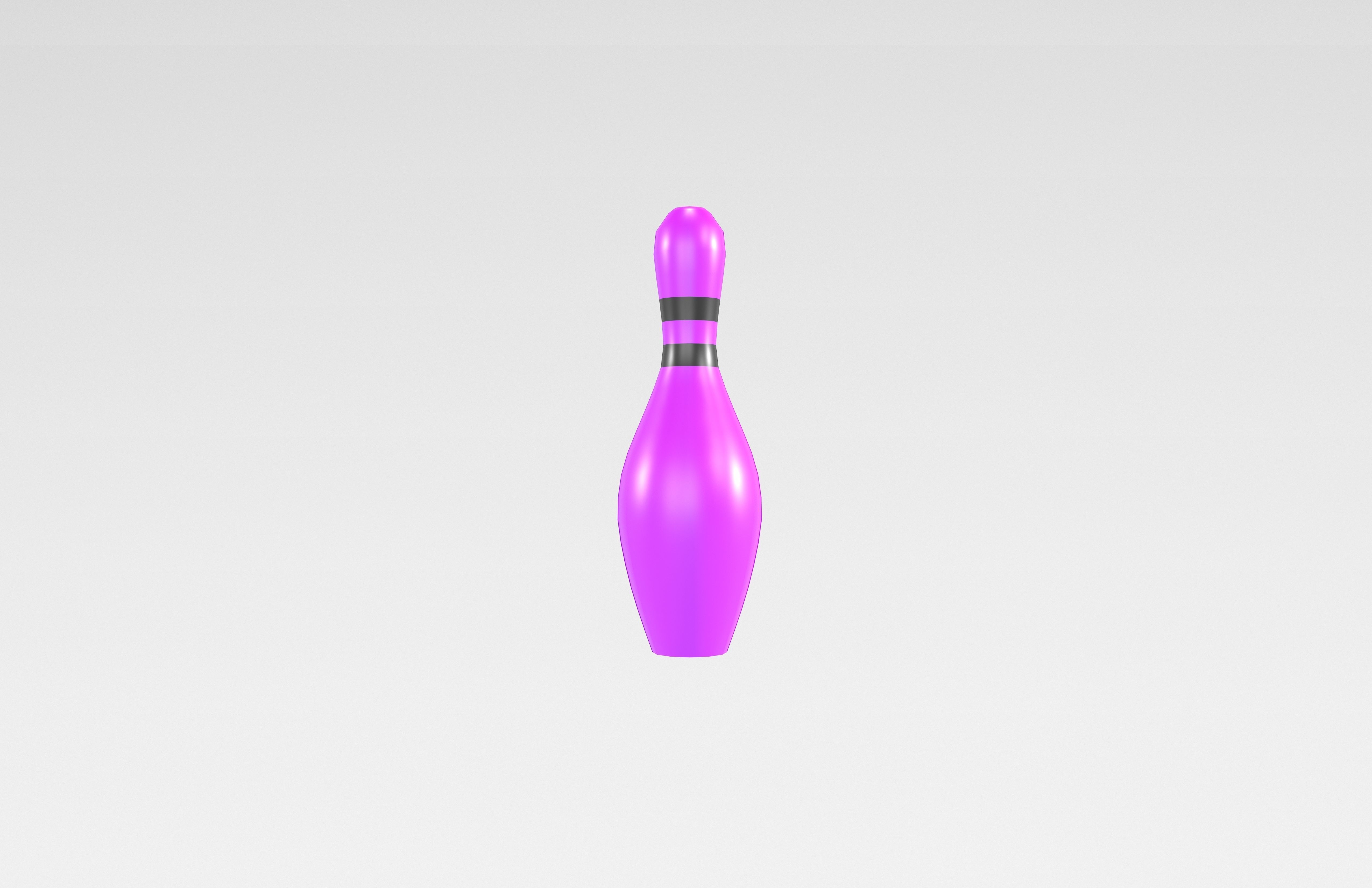 Bowling Pin v1 007 Low-poly 3D model_2