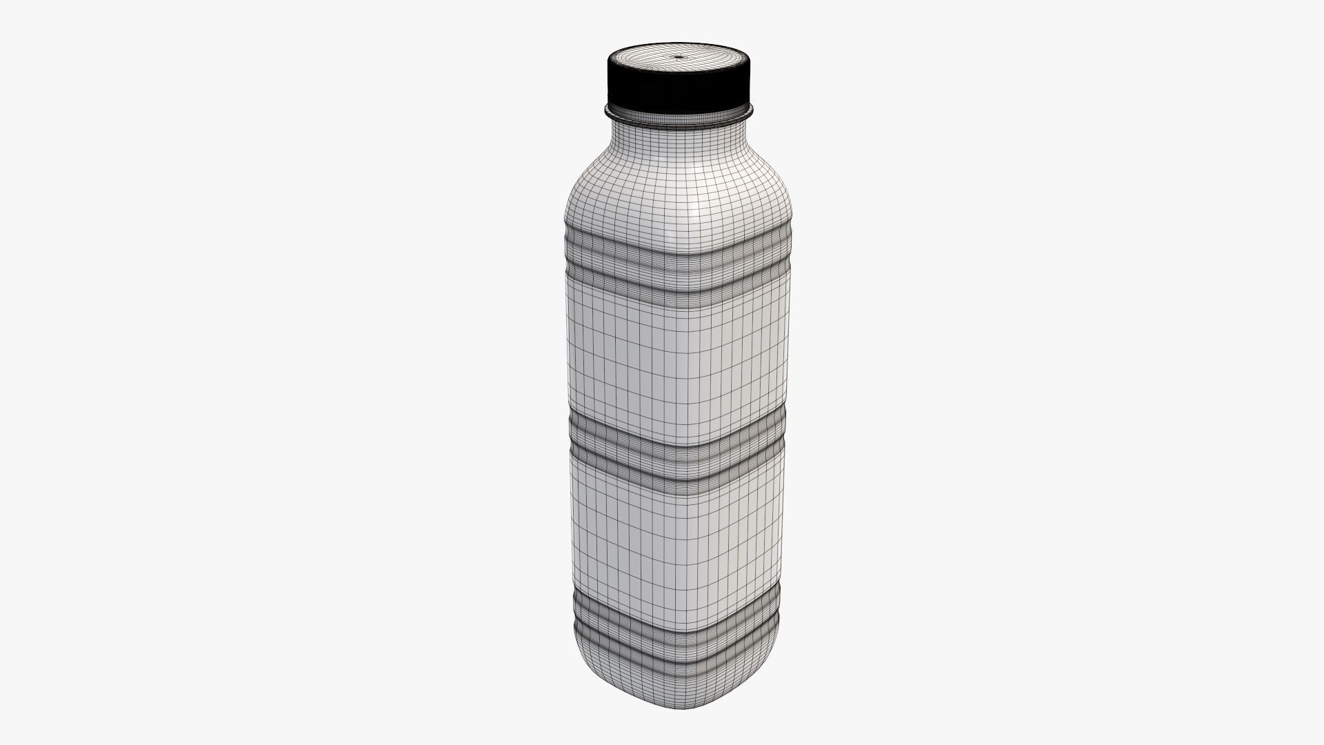 Yoghurt bottle unopened 1 3D model_5