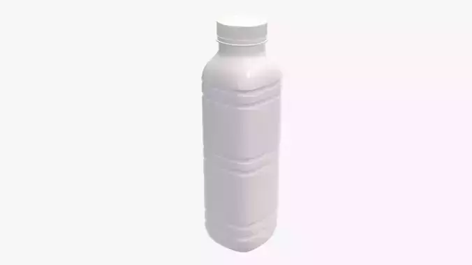 Yoghurt bottle unopened 1 3D model