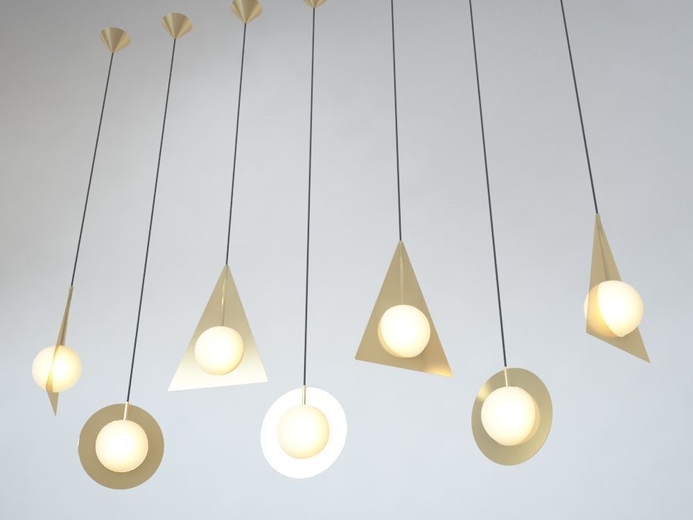 TOM DIXON PLANE PENDANT LIGHTS 3D model_7