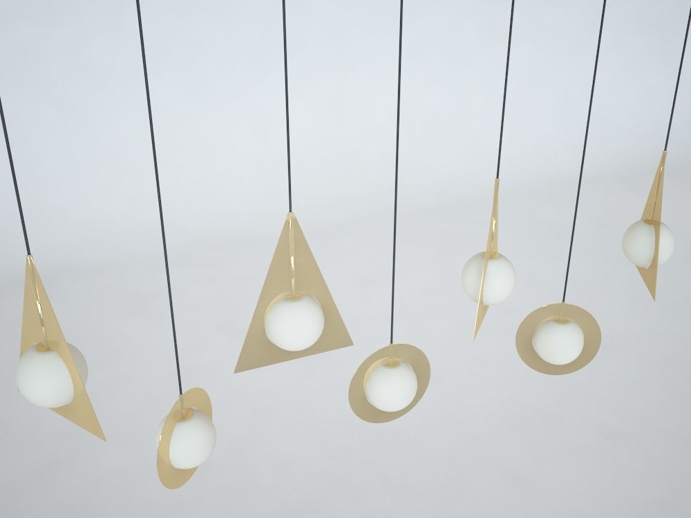 TOM DIXON PLANE PENDANT LIGHTS 3D model_4