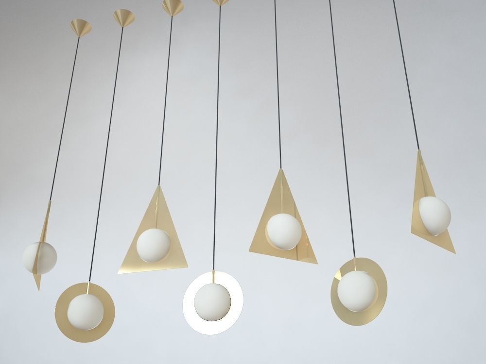 TOM DIXON PLANE PENDANT LIGHTS 3D model_6