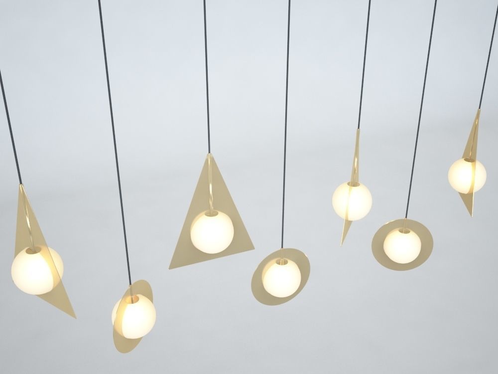 TOM DIXON PLANE PENDANT LIGHTS 3D model_5