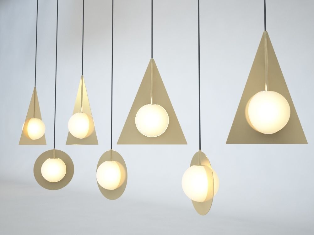 TOM DIXON PLANE PENDANT LIGHTS 3D model_1